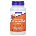 NOW FOODS vitamin D 3 1000Ui 180 caps