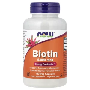 NOW FOODS Biotin 5000 mcg 120 caps_1x